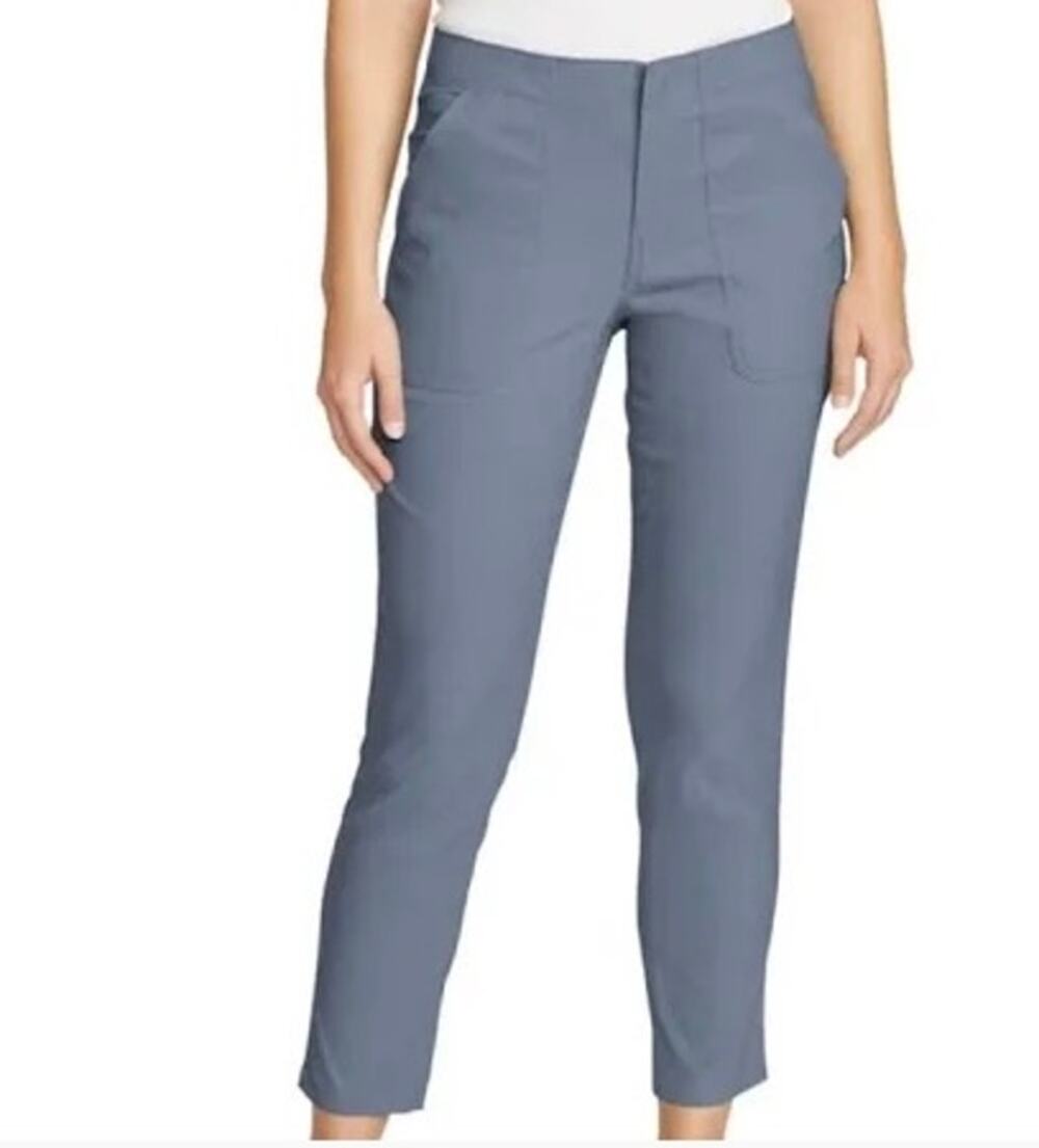 Eddie Bauer Horizon straight ankle pants blue size 10 womens